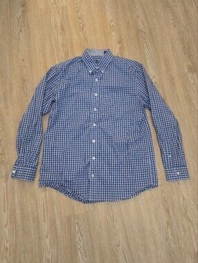 Izod Blue Check Button-Down Shirt - Men